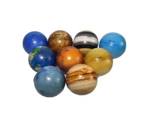 Takingup Balle Anti-Stress du système Solaire, balles Anti-Stress éducatives de l'espace des planètes 9 pièces, Boules de planète