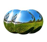 Takingup Boule d'observation en Acier Inoxydable 13, 8 cm, 3 pièces sphères de Jardin Creuses réfléchissantes polies Miroir pour décoration extérieure de pelouse et Patio et Boule Creuse polie Miroir