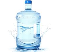 Takingup Bouteille d'eau d'un Gallon, cruche 'Eau Vide en Plastique 'Un Gallon avec Bouchon à vis et poignée intégrée pour Bouilloire Plus fraîche, cuve de Stockage, 5L - cruche