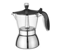 Takingup Cafetière à 400 ml avec valve de sécurité, base amovible en acier inoxydable, machine à expresso portable - Pot