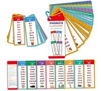 Takingup Cartes Flash phonétiques, apprenez à Lire des Cartes Flash phonétiques avec 60 Double Face - Alphabet, Mots à Vue, Couleurs, Chiffres, Animaux pour l'apprentissage -