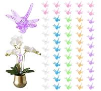 Takingup Clips pour Plantes 60 pièces en Plastique en Forme de Libellule pour orchidées pour Soutenir Les tiges de Vigne, Les Plantes grimpantes Poussent Debout 3, 8 x 4, 1 cm, Plante pour grimpantes