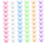 Takingup Clips pour Plantes 60 pièces en Plastique en Forme de Papillon pour orchidées pour Soutenir Les tiges de Vigne, Les Plantes grimpantes Poussent Debout 3, 8 x 4, 1 cm, Plante pour grimpantes
