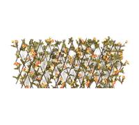 Takingup Clôture en Treillis de Jardin Extensible et rétractable avec bourgeons et Feuilles de Champagne artificiels, écran d'intimité pour décoration Patio clôture en Treillis rétractable
