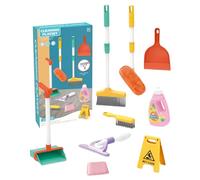 Takingup Ensemble de Jouets de Nettoyage pour Enfants, Ensemble Nettoyage éducatif adapté aux Enfants, Comprenant Une vadrouille, Un Balai et Une Pelle à poussière, Un Jeu Simulation ménage, Jouet