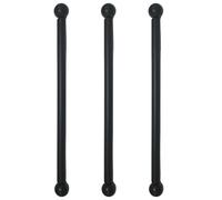 Takingup Ensemble de Remplacement de Bras Transversal lampadaire 3 pièces, Barre transversale lampadaire en métal 22 Pouces avec extrémité sphérique pour Suspendre des paniers Fleurs et des Drap