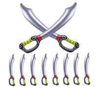 Takingup Épée de Pirate pour Enfants, 10 pièces de 27, 6 Pouces, épées gonflables Amusantes en Plastique sûr avec Valve pour Fournitures fête
