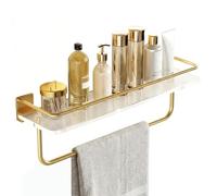 Takingup Étagères flottantes en Acrylique, étagères de Douche Transparentes flottantes sans perçage avec Poteau, étagère de Rangement Murale pour Chambre à Coucher, 15, 75 Pouces - Acrylique