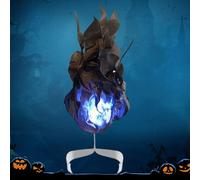 Takingup Flamme, de Carbone Boule de Feu Illuminée Réaliste Accessoire Flottant Artificiel Pas Flamme pour Décor Fête d'halloween Carbone