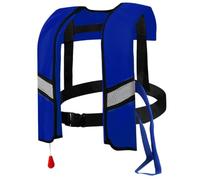 Takingup Gilets de Sauvetage automatiques en Nylon 150 N avec Boucle réglable et Bandes réfléchissantes et sifflet, Gilets de Sauvetage gonflables pour Adultes, sans Bouteilles gaz, Bleu