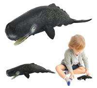 Takingup Jouet de Cachalot 8x3x2 Pouces, Figurine de Baleine, Jouet réaliste Artificiel avec Bouche Ouverte, Animal Marin en Plastique pour la décoration et l'éducation - Figurine