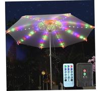 Takingup Lampes solaires pour Parasol 104 LED, 8 Modes d'éclairage, étanches, avec télécommande et Clip pour Camping, Jardin, extérieur, Solaire avec télécommande