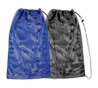 Takingup Lot de 2 sacs de natation en maille 27 x 19 pouces, grand sac à dos en maille avec cordon serrage pour équipement plongée en apnée, palmes, accessoires natation, équipement plage et
