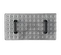 Takingup Machine à Blocs de Sol, 72 Trous en Plastique Transparent pour Plantation Uniforme, planteur de graines Efficace et entretoise avec poignée pour Plates-Bandes Jardin
