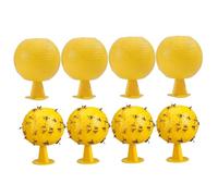 Takingup Pièges Collants Jaunes 8 pièces 3.2x3.2 Pouces pièges à Mouches à Fruits adhésifs forts sans Danger pour Les moucherons des Plantes Magasin de Fruits de Cuisine-piège Mouches intérieur