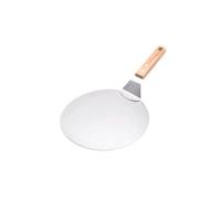 Takingup Plateau de transfert de lève-gâteau pelle cuisson pelle à Pizza ronde d'acier inoxydable 25cm
