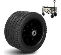 Takingup Roue de Chariot, Roues de Plage 7 Pouces résistantes à l'usure et à la Chaleur, pneus Plage antidérapants pour Chariot, Roues pour Sable pour