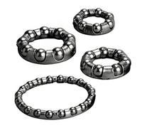 Takingup Support de roulements à Billes de vélo, 4 pièces, Support pédalier vélo, Cages roulement manivelle Roue arrière, roulements pédalier