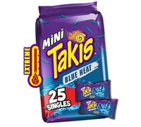 Takis Blue Heat Lot de 25 mini chips tortilla au piment épicé 35 g