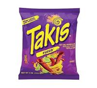 Takis Hot Chilli Pepper Lot de 2 tortillas Rouge 113,2 g