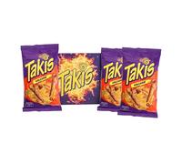 Takis Volcano Chips Tortilla, piment épicé et note de fromage, piquant snack mexicain au maïs, Lot de 3 x 100g