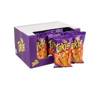 Takis Volcano Chips Tortilla, piment épicé et note de fromage, piquant snack mexicain au maïs, Lot Économique 18 x 100g