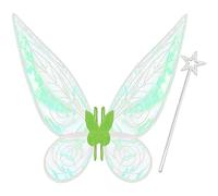 Takmor Ailes de Fée Adulte, Deguisement Fee Femme Aile de Fée Adulte Winx Fairy Wings Adult pour Halloween Anniversaire Noël Thème Fête