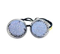 TakohL Moto Clignotants Clignotant Rond Universel Avant et arrière pour Motos, 1 Paire, lumière Ambre pour Har&Ley Bobber Chopper personnalisé