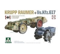 Takom 05007 Kit Modèle Plastique KRUPP RAUMER + VsKfz.617 1:72