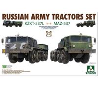 Takom 5003 Lot Camion Armée Russe MAZ-537 & KTKT-537L 1:72 Kit Neuf
