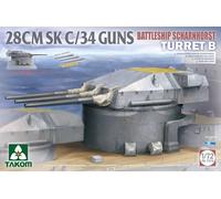 Takom 5016 / Scharnhorst Tourelle B 28cm Sk C/34 Armes 1/72 Scale Kit Plastique