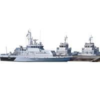 TAKOM - Maquette Bateau Multifunctional Boat Pr.23370 & Anti-sabotage Boat Pr.21980 2+2+2 (6 Ships Included) |takom|6014| 1:350 Maquette Char Promo