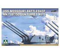 TAKOM - Maquette Canon Uss Missouri Battleship Mk.7 16''/50 Gun Turret No.1 T|akom|5015| 1:72 Maquette Char Promo