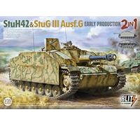 TAKOM - Maquette Char Stuh 42 & Stug Iii Ausf.g Early Production 2 In 1 Takom 8009 1/35ème Maquette Char Promo