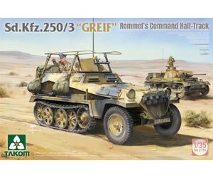 Takom TAK2194 - 1:35 Sd.Kfz. 250/3 GREIF Command De Rommel Demi-Châssis - Neuf