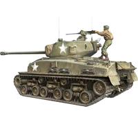 TAKOM TAK2205 - 1:35 M4A1 (76w) HVSS Sherman - Kit de modélisation en plastique avec pièces de photo - Canon en métal, chaînes à maillons individuels, figurine et 4 options de marquage - Char WWII US