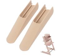 TAKONE Lot de 2 rallonges de siège anti-basculement pour Tripp Trapp, compatibles avec les accessoires Stokke Tripp Trapp, kit de flottement sécurisé pour chaise haute (couleur bois)