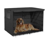 TAKOXIA Housse de cage pour chien - Imperméable - Ouverture de fenêtre - Protection contre le soleil - Résistante à l'usure