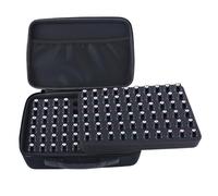 TAKOXIA Mallette de voyage pour 120 bouteilles d'huiles essentielles de 5 à 10 ml - Sac de transport organisé pour la maison et les voyages