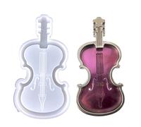 TAKOXIA Moule en silicone, boîte de rangement pour violon, moule en cristal époxy, boîte à bijoux, ornements, petit plateau de poisson, moule en silicone