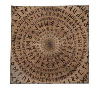 TAKOXIA Nappe carrée, motif divinations, astrologie