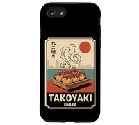 Takoyaki Ballons Dotonburi Japon Rétro Japonais Kanji Souvenir Coque pour iPhone SE (2020) / 7/8