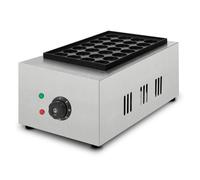 Takoyaki Machine - VERTES - Appareil a Takoyaki - 28 Puits Ronds - 2000W - Acier Inox - Température Réglable Jusqu'à 300 °C