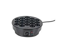 Takoyaki Maker, 750 W Machine électrique Takoyaki 18 trous Mini outil de fabrication de balle de pieuvre, 0-240 °C, 220-240 V, plateau de barbecue Takoyaki pour la fabrication de Takoyaki japonais