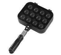 Takoyaki Pan Double Face Anti Stick Takoyaki Grill Pan 12 Trous Takoyaki Cuisson Moule Plateau pour La Cuisine À La Maison En Alliage D'aluminium Matériel 37x19.3cm