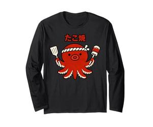 Takoyaki Pieuvre Japonaise Street Food Cute Kawaii Tako Tee Manche Longue