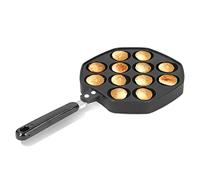 Takoyaki Poêle 12 Trous, Poêle à Crêpes Aluminium Antiadhésif Takoyaki Grill Pan Takoyaki Maker Mini Poêle à Crêpe pour Cuisson des Boules de Poulpe Oeufs Bouffées-34 x 18 x 2.5cm
