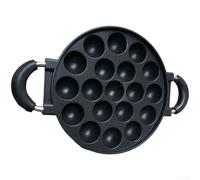 Takoyaki Poêle en alliage d'aluminium 7, 12, 19 trous, boule de pieuvre, anti-adhésive, pour la maison, le petit déjeuner, le barbecue, les œufs et les raviolis (E)