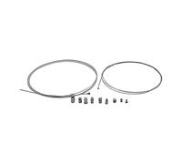 TAKPART Kit de réparation universel avec câble Bowden - Câble d'accélérateur - Câble d'embrayage avec 9 - Pour vélo, scooter, mobylette, cyclomoteur.