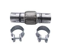 TAKPART Tube flexible universel de réparation pour pantalon d'échappement + 2 colliers pour 50 x 100 mm/208 mm